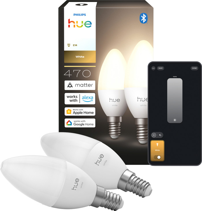 Philips Hue Candle Light White E14 Duo Pack Main Image