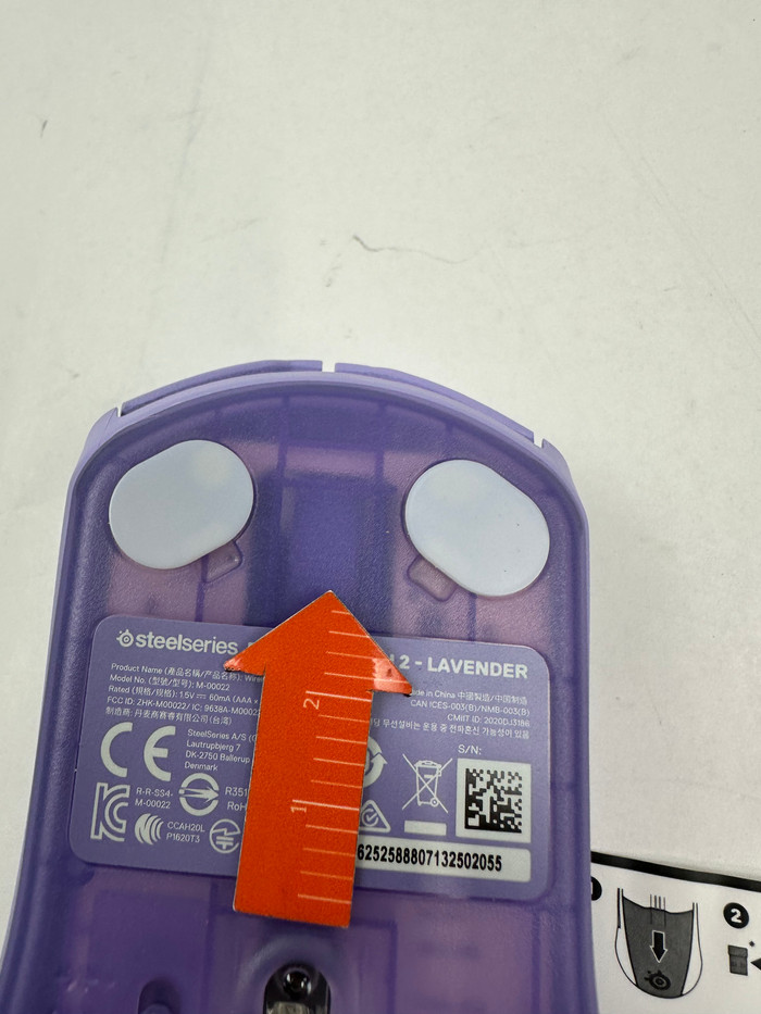 SteelSeries Rival 3 Gen 2 Wireless Gaming Mouse Lavender 