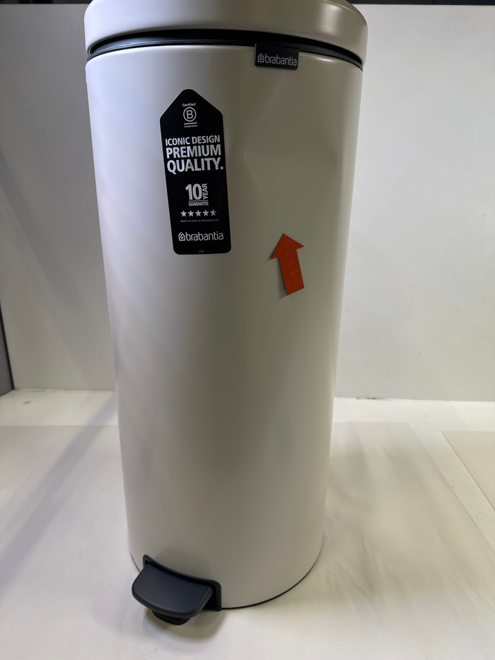 Brabantia NewIcon Pedal Trash Can 30L Soft Beige 