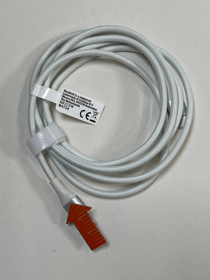 BlueBuilt USB-C to USB-C Cable 1.5m Nylon White 