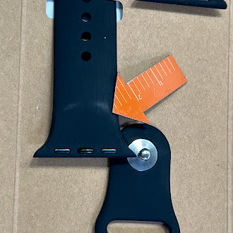 BlueBuilt Silicone Watch Strap Black for Apple Watch 40/41/42mm 