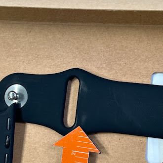 BlueBuilt Silicone Watch Strap Black for Apple Watch 40/41/42mm 