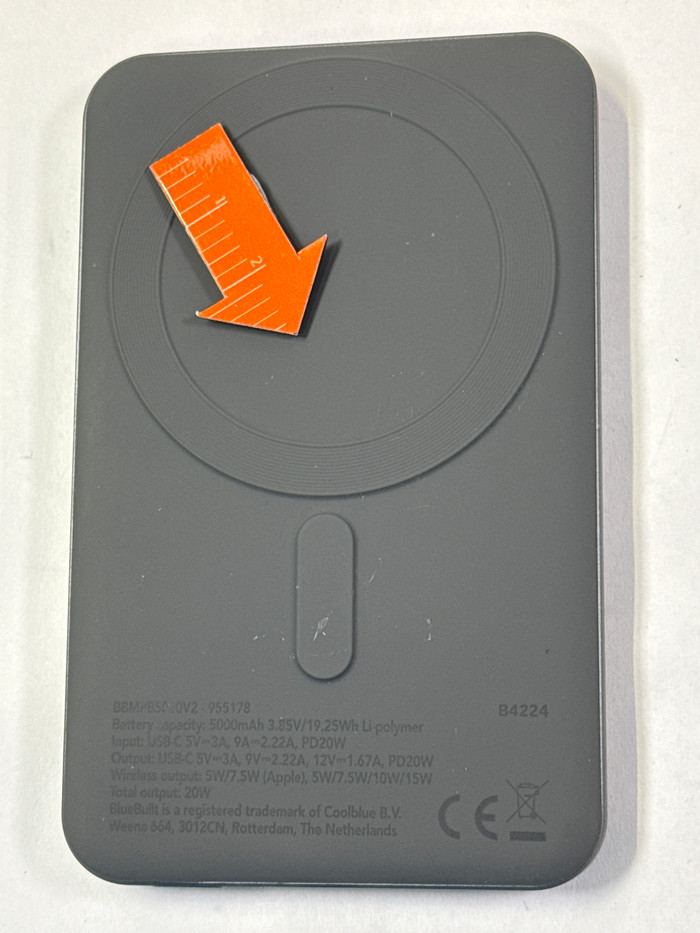 BlueBuilt Draadloze Powerbank met MagSafe Magneet 5.000 mAh 