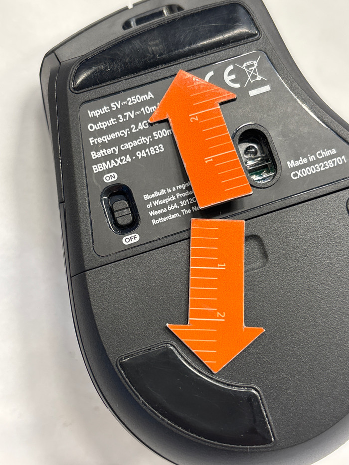 BlueBuilt Maximus Draadloze Ergonomische Bluetooth Muis 