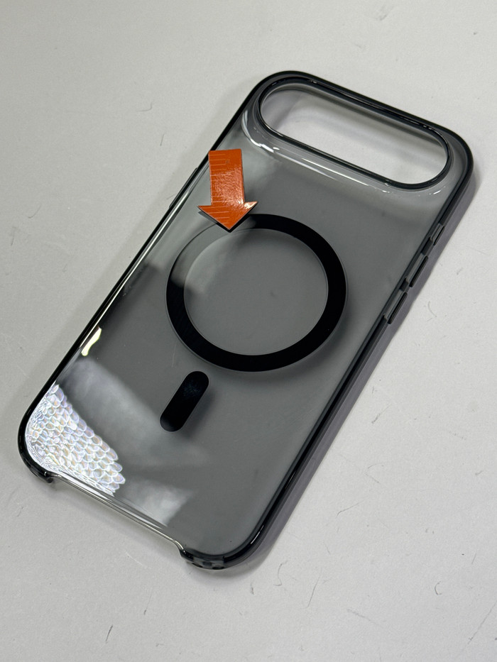 Apple iPhone Air Back Cover met MagSafe Transparant Zwart 