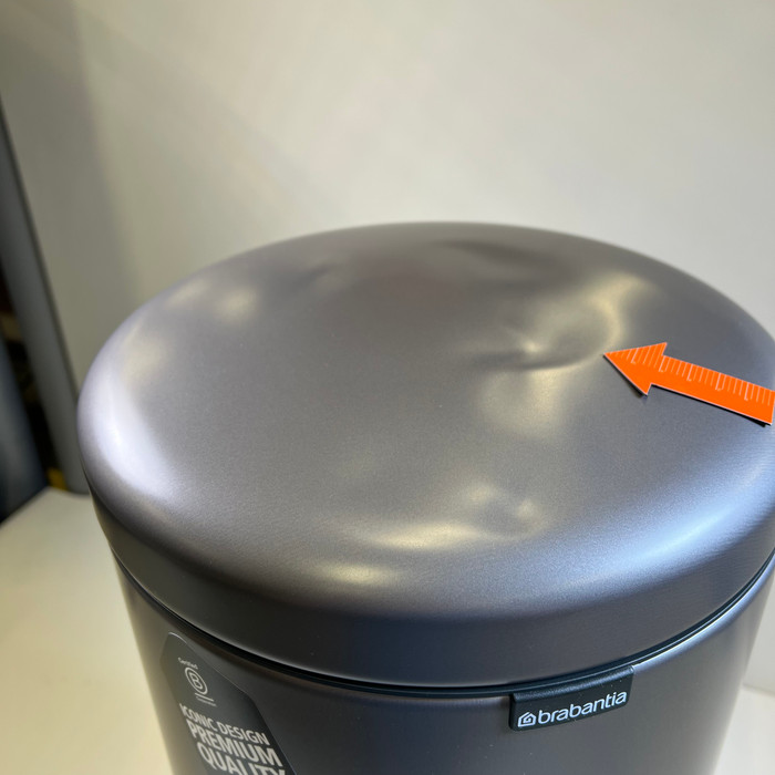 Brabantia NewIcon Pedal Trash Can 30L Platinum 