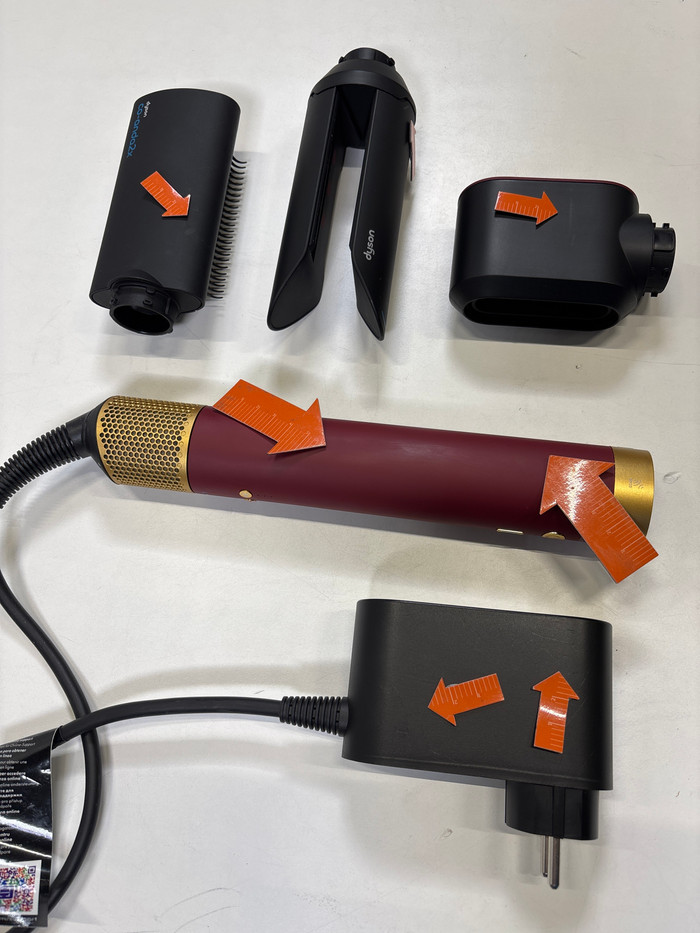 Dyson Airwrap Co-anda 2x Straight + Wavy Red Velvet 