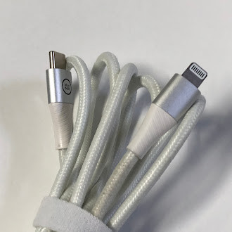 BlueBuilt USB-C to Lightning Cable 1.5m Nylon White 