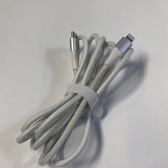 BlueBuilt USB-C to Lightning Cable 1.5m Nylon White 