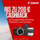 Bis zu 200 € Cashback von Canon