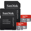 Sandisk MicroSDHC Ultra 16GB Class 10 A1 + SD adapter Duo Pack