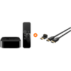 Apple TV 4K 64GB + BlueBuilt HDMI Kabel Nylon 1 Meter Zwart + 90° Adapter