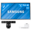 Samsung Flip 2 65 inches with Wall Mount and Connectivity Tray
