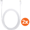 Apple USB-C to Lightning Cable 1m Plastic White Duo Pack