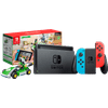 Nintendo Switch Rood/Blauw + Mario Kart Live: Home Circuit - Luigi Set