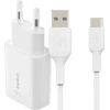 Belkin Quick Charge Charger 18W + USB-C Cable 2m Plastic White