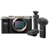 Sony A7C Body Zilver + GP-VPT2BT Grip + ECM-W2BT Microfoon