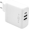 Fixed Power Delivery Oplader met 3 Usb Poorten 60W Wit