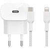 Belkin Power Delivery Charger 20W + Lightning Cable 1m Nylon White