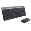 Logitech MK470 Slim Draadloos Toetsenbord en Muis Grijs QWERTY