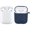 Apple AirPods 2 with Charging Case + BlueBuilt Cover Compostable Dark Blue