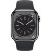 Apple Watch Series 8 4G 41mm Grafiet Rvs Midnight Sportband