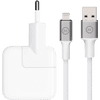 Apple 12W USB Charger + BlueBuilt USB-A to Lightning Cable 1.5m Nylon White