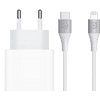 Apple Usb C Oplader 20W + Lightning Kabel 1,5m Nylon Wit