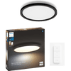 Philips Hue Aurelle Panel Light White Ambiance Round Black