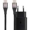 Samsung Super Fast Charging Oplader 25W + BlueBuilt Usb C naar Usb C Kabel 1,5m Nylon