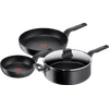 Tefal Hard Titanium Pro Koekenpannenset 24 + 28 cm + Hapjespan 28 cm