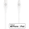 BlueBuilt USB-C to Lightning Cable 3m Nylon White