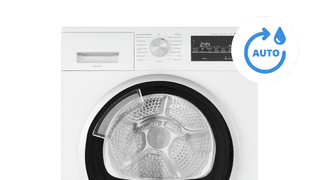 dryer with self-cleaning condenser