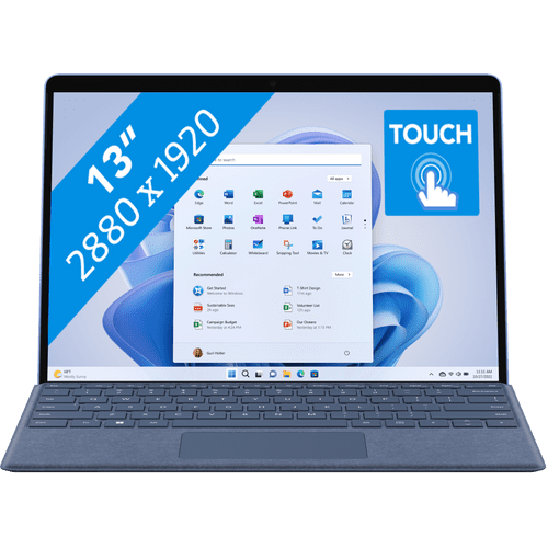 Microsoft Surface Pro X (Wifi) SQ1/8/128 Laptops Coolblue