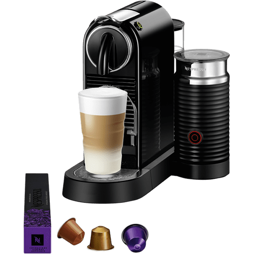 Krups Nespresso Citiz & Milk XN761B - Cafetera de cápsulas monodosis, con  19 bares de presión, thermoblock, capacidad 1L, función automática, con  Aeroccino, color Plata, incluye pack de bienvenida : : Hogar