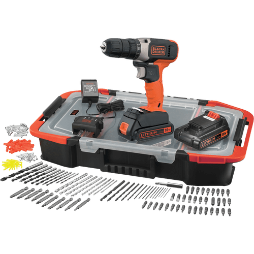 BLACK & DECKER BDCDC18KST-QW 18V Lithium-ion cordless drill SmartTech  without percussion with bluetooth battery