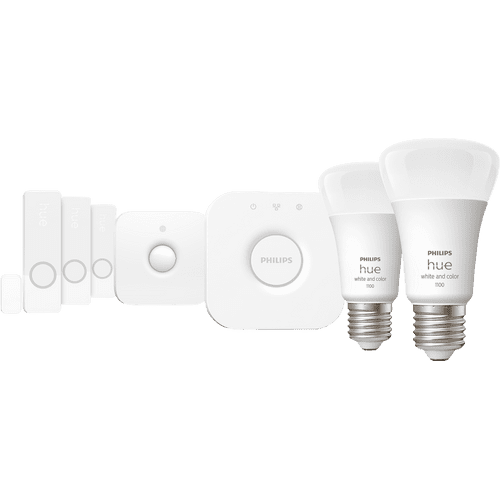 Philips hue starter kit best sale google mini