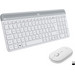 Logitech MK470 Smart Wireless Keyboard and Mouse White QWERTY