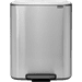 Brabantia Bo Pedal Bin 2 x 30 Liter Rvs Fingerprint Proof + Vuilniszakken (120 stuks)