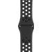 Apple Watch 38/40/41 mm Siliconen Horlogeband Nike Sport Antraciet/Zwart