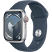 Apple Watch Series 9 41mm Zilver Aluminium Sportband Blauw S/M