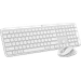 Logitech MK950 Signature Slim Wireless Keyboard and Mouse Combo QWERTY White