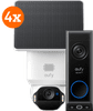 Eufy SoloCam E42 4-Pack + Video Doorbell E340