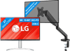 LG 27UP850K-W.AEU + BlueBuilt Monitorarm Gasveer voor 1 Monitor