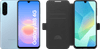 Samsung Galaxy A18 128GB Blauw 4G + BlueBuilt Book Case Zwart