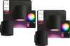 Philips Hue Muscari Outdoor Wall Spot Duo Pack