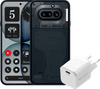 Nothing Phone (4a) 128GB Zwart 5G + BlueBuilt Oplader met Usb C Poort 45W Wit