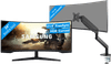 Samsung Odyssey G5 LC34G55TWWPXEN Curved + BlueBuilt Monitorarm voor 1 Ultrawide Monitor