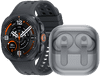 Samsung Galaxy Watch Ultra 2 5G Titanium Zwart 47mm + Samsung Galaxy Buds4 Pro Wit
