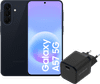 Samsung Galaxy A57 128GB Donkerblauw 5G + BlueBuilt Oplader met Usb C Poort 45W Zwart
